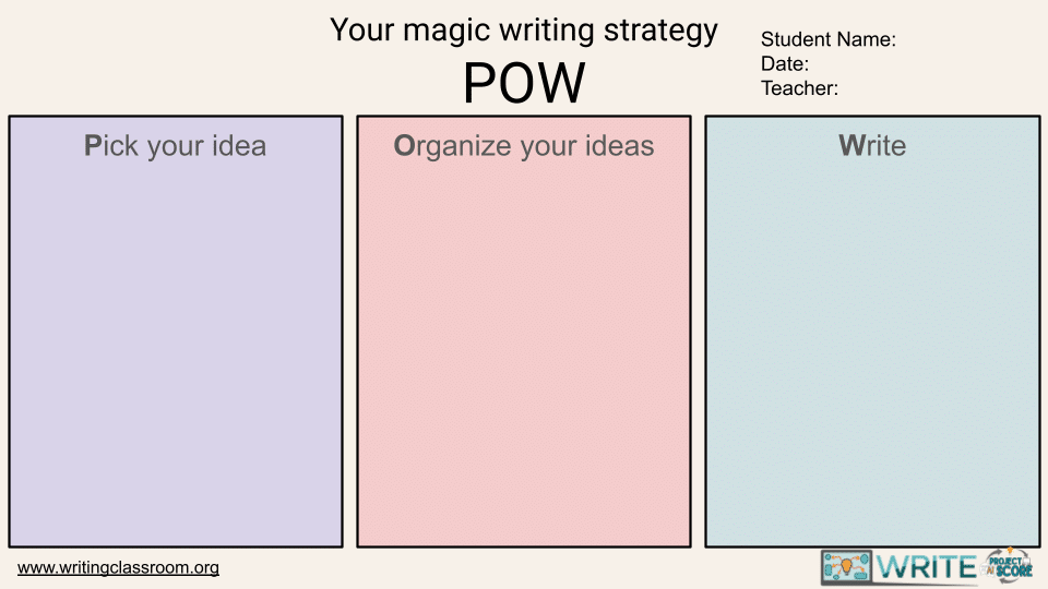 POW Graphic Organizer