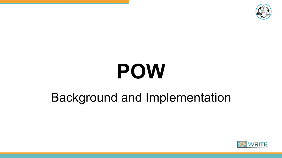 POW Background and Implementation Cover Slide